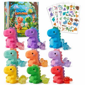cf natural daily front packaging showing colorful dino-mite adventure box and gifting appeal