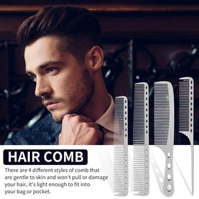 CGBARBER long cutting comb close-up highlighting smooth glide and tension control
