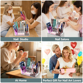 CGBE lifestyle salon desk setup displaying organized tools for faster nail services