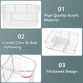CGBE lower layer three small compartments holding pads and sanding bands neatly