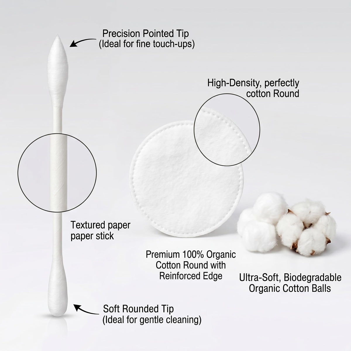 CGR textured cotton rounds close detail showing exfoliating and makeup-removal effectiveness