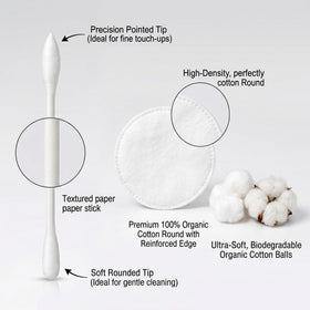CGR textured cotton rounds close detail showing exfoliating and makeup-removal effectiveness