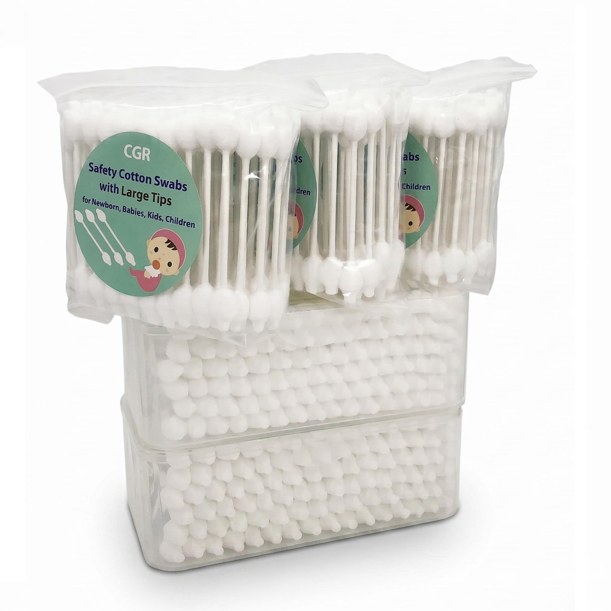 CGR front packaging showing two dispensers and three refill bags for organized storage