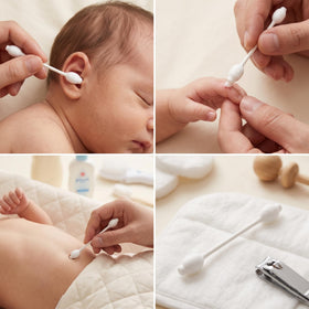 CGR swab in dispenser on changing table demonstrating quick access for caregivers