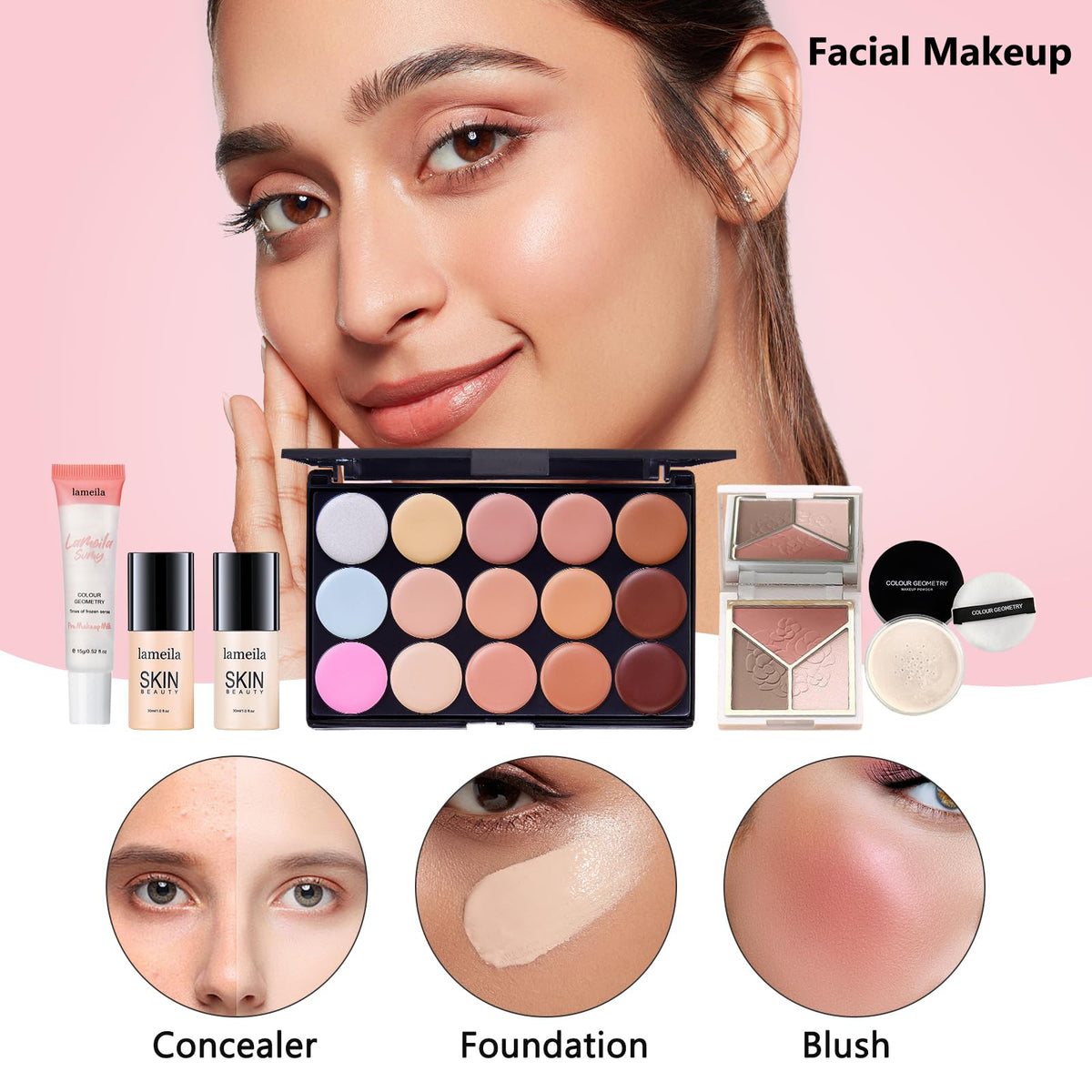 CHAFFUL eyeshadow palette flatlay displaying varied shades for versatile looks