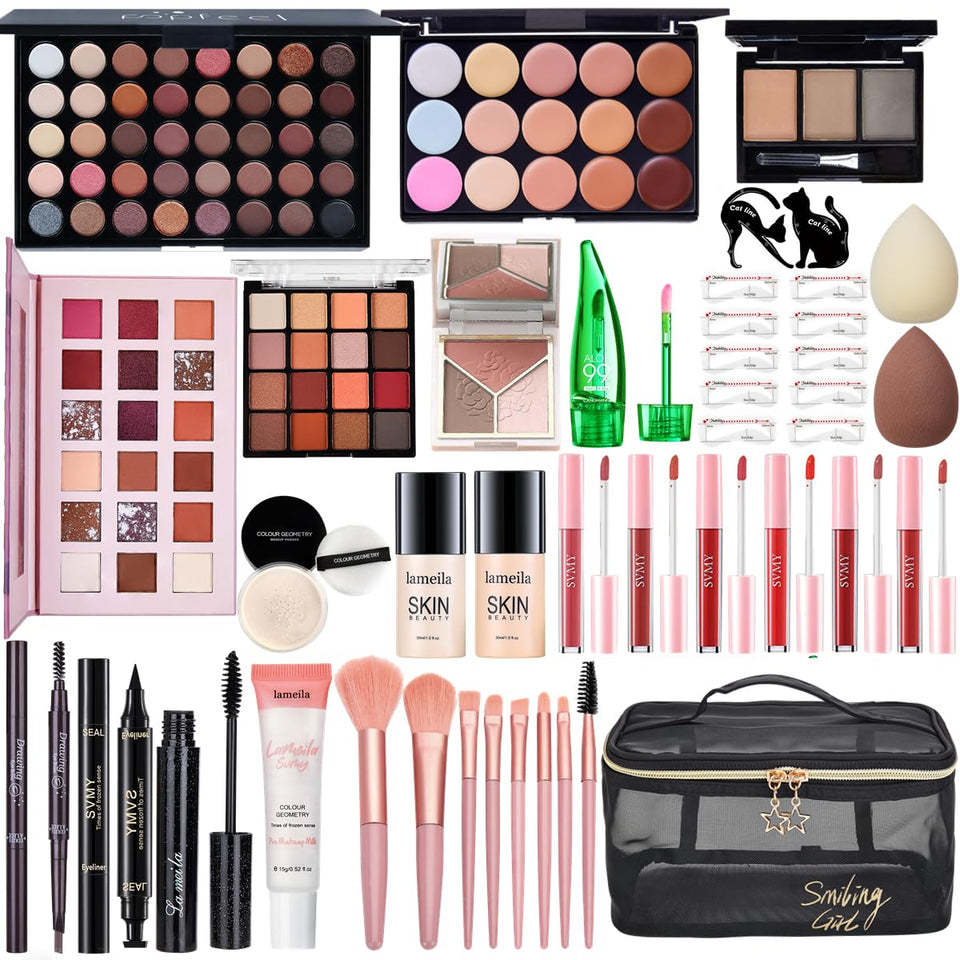 CHAFFUL full kit front view showing organized cosmetics for easy selection