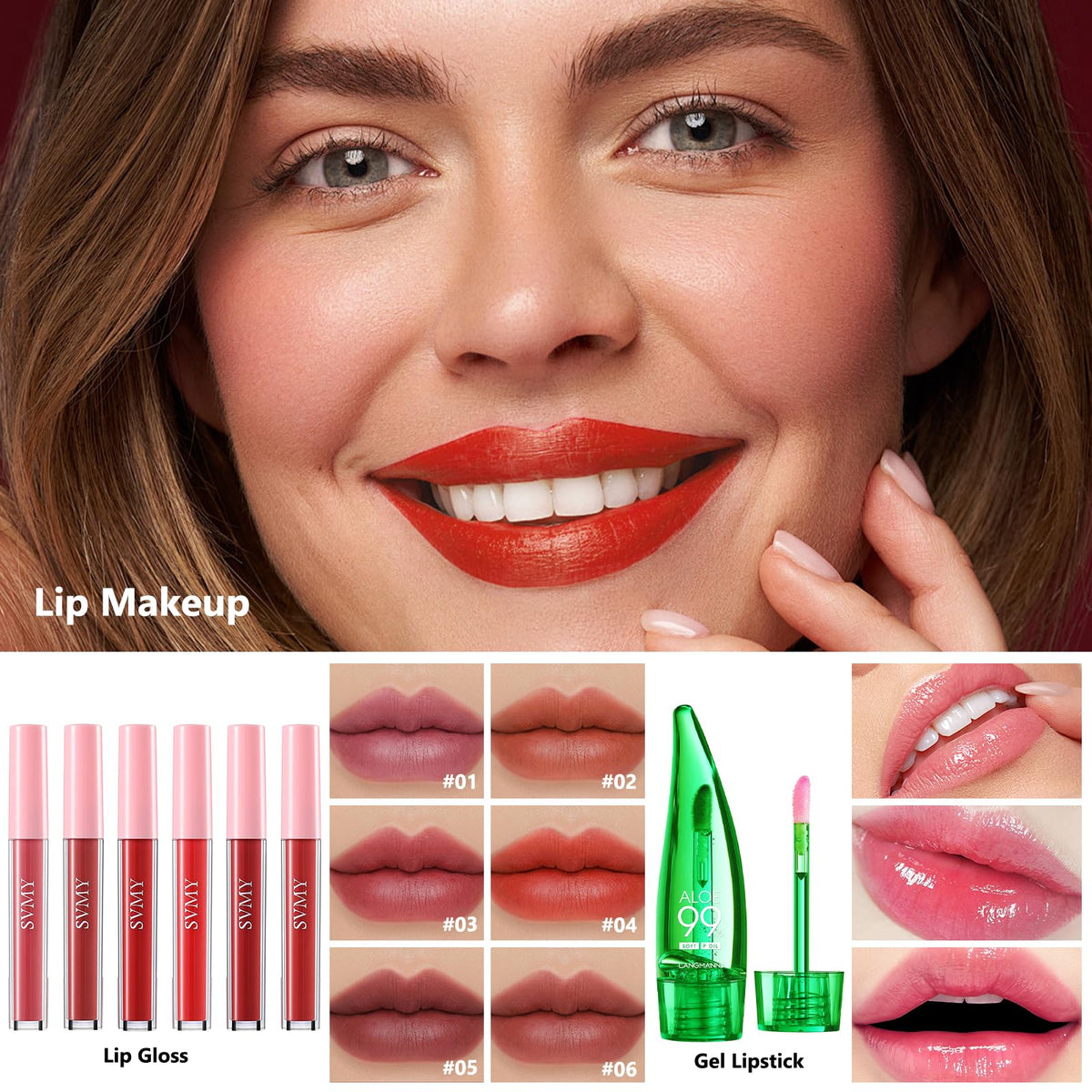 CHAFFUL lip collection arranged to show color layering possibilities