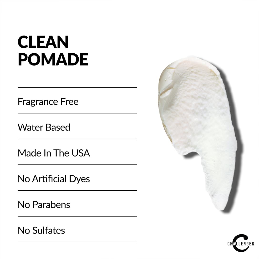 Challenger close-up of non-comedogenic label showing skin-friendly formulation benefits