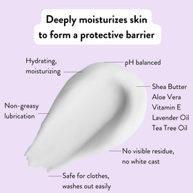 Chamois Butt'r Her' open cap revealing creamy texture for smooth skin protection