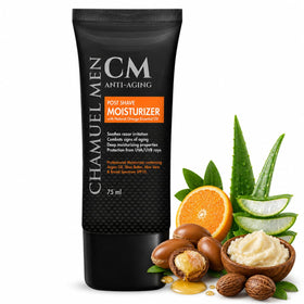 CHAMUEL MEN front packaging showing product and brand benefits
