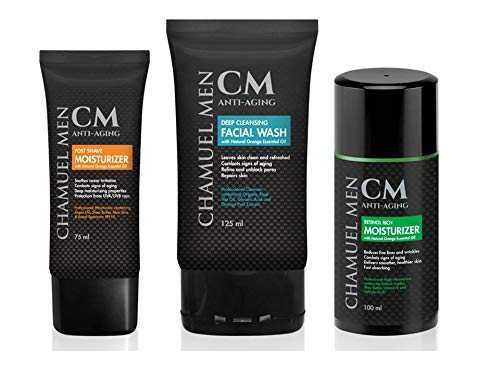 CHAMUEL MEN in bathroom lifestyle setting for daily routine inspiration