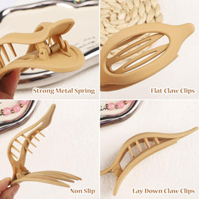 CHANDAT in-use photo with clip holding hair, illustrating comfortable styling