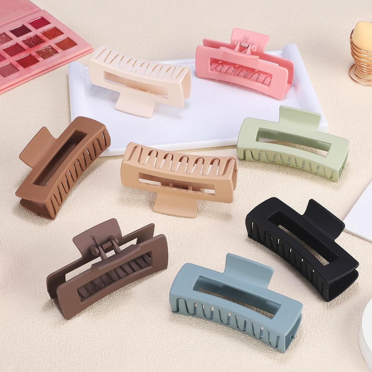 CHANDAT color array laid flat to compare neutral and bright shades for styling