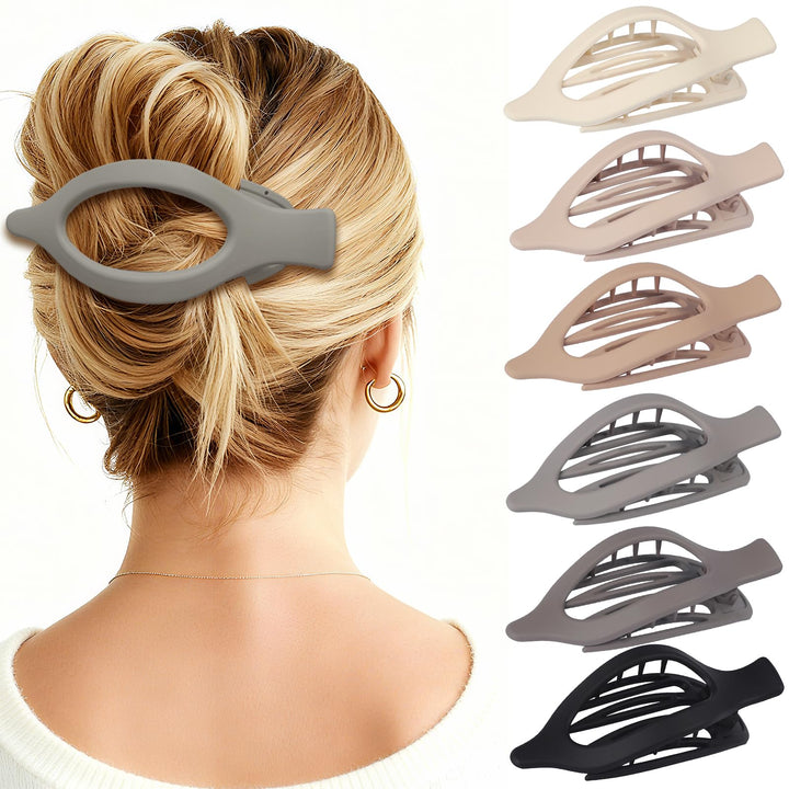CHANDAT front pack view showing six flat claw clips, easy selection benefit