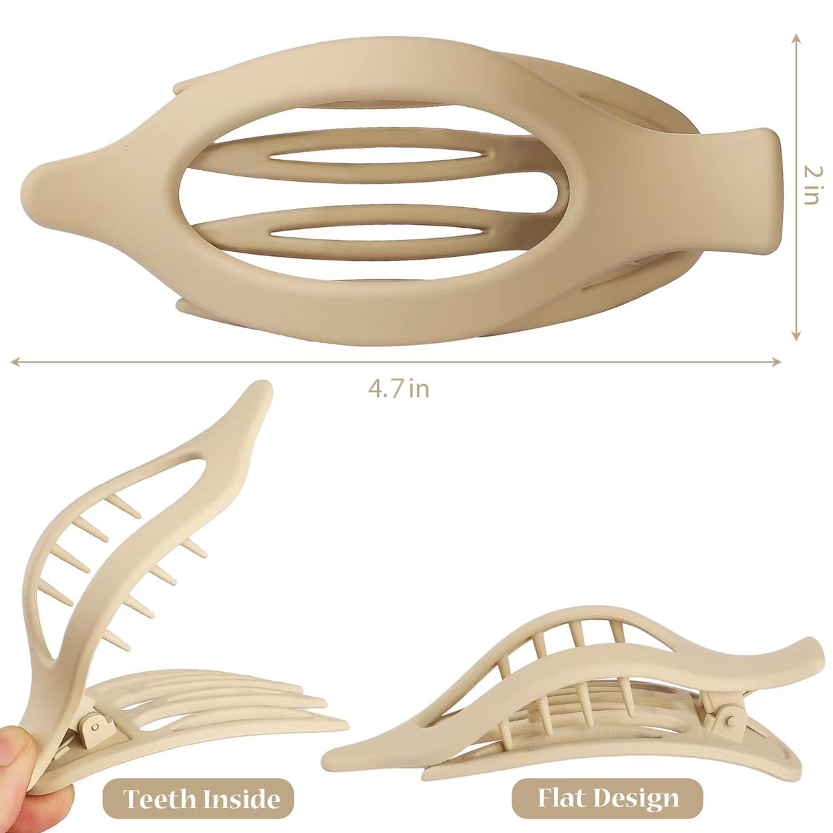 CHANDAT side profile highlighting curved flat shape that reduces pressure on head