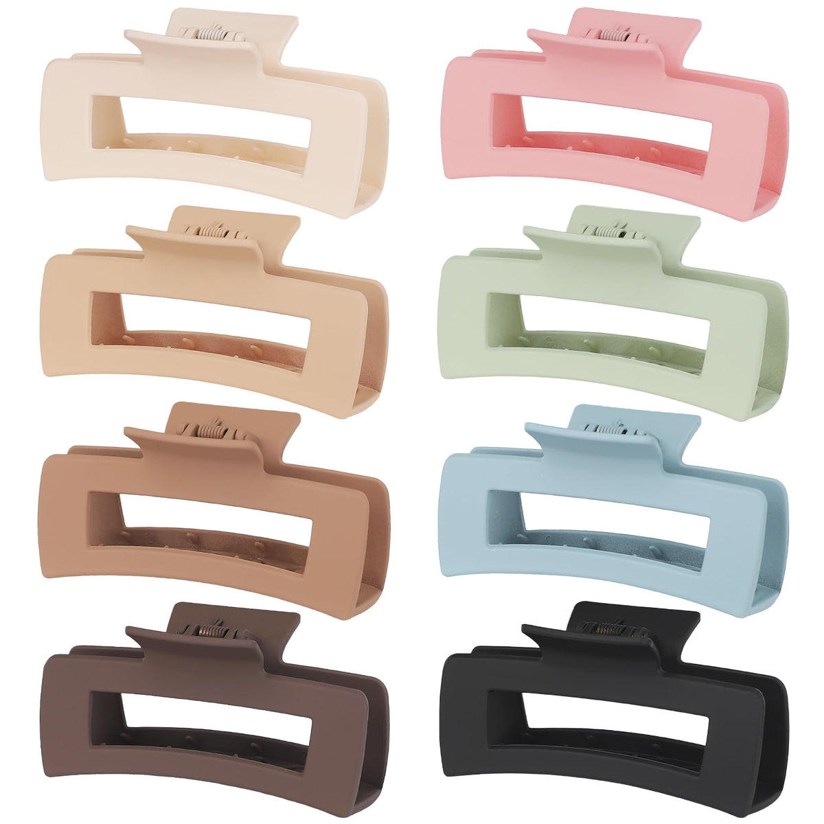 CHANDAT front view of eight colorful brown clips showcasing variety and secure hold
