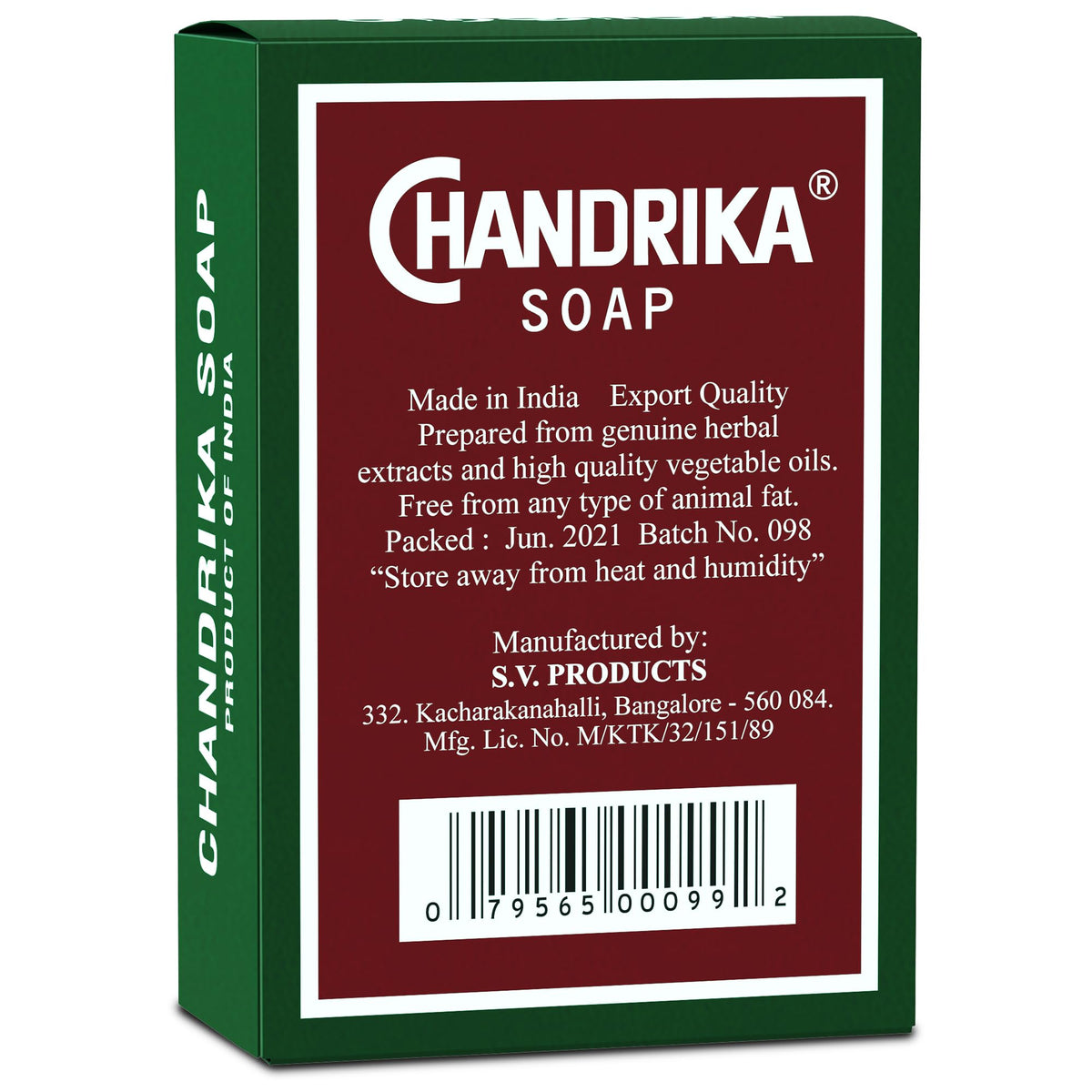 Chandrika single bar close up texture and edges, showing quality finish and gentle surface