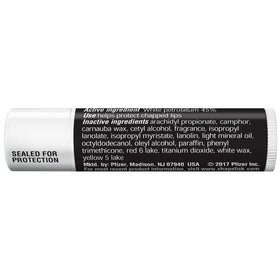 ChapStick used outdoors on a bench showing weather-ready lip protection benefit