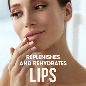 Close-up texture of ChapStick Classic balm highlighting smooth non-greasy feel