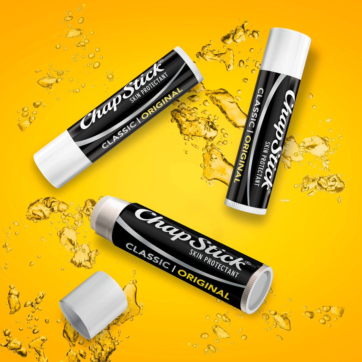 Close-up of ChapStick balm texture demonstrating smooth application benefit