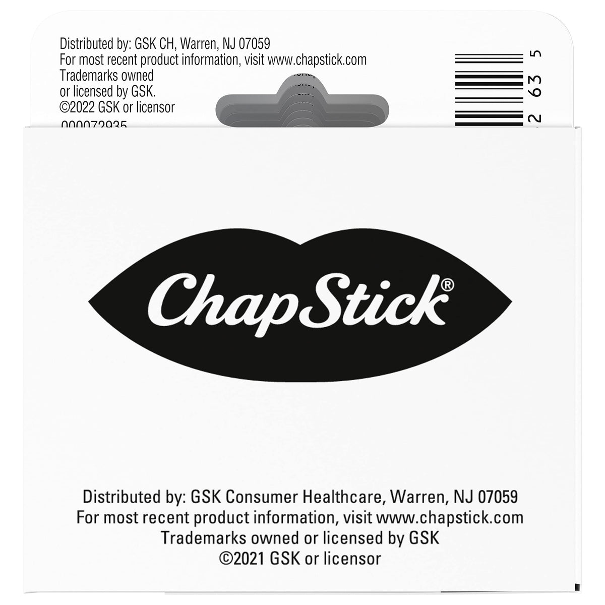 ChapStick tubes neatly stored in a drawer showing easy organization and access