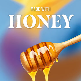 Label close‑up of ChapStick Honey Nourish ingredients list, brand clear ingredient benefit