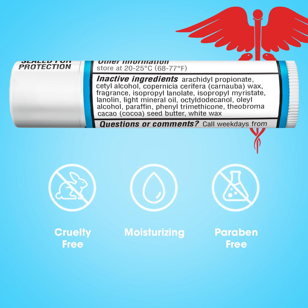 Person outdoors using ChapStick showing protection and comfort benefit