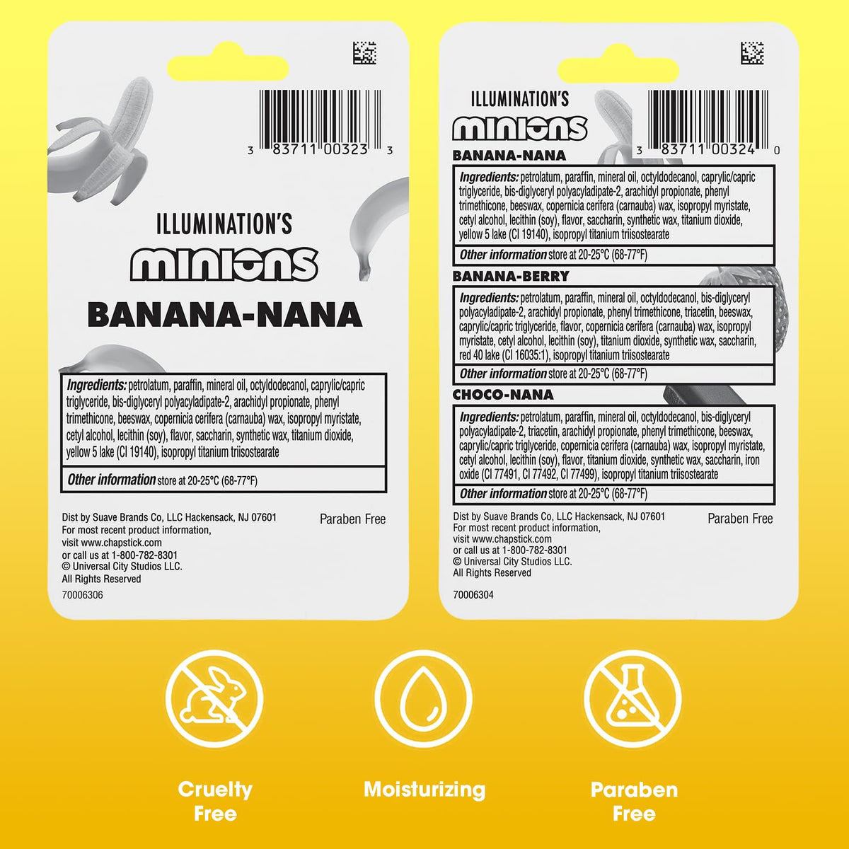 Child using ChapStick Minions demonstrating quick application and happy usability