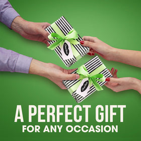 Hand holding a ChapStick Mint Favorites stick to show compact travel-friendly size