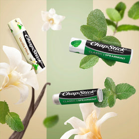 Two Original Spearmint ChapStick sticks side-by-side showing consistent classic flavor