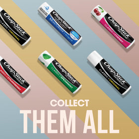 ChapStick in hand for size comparison showing pocket-friendly design
