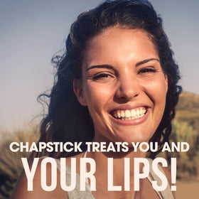 ChapStick spearmint being applied to lips for refreshing comfort