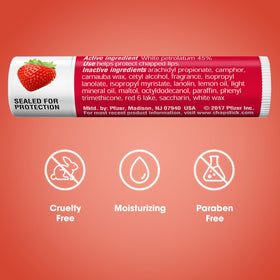 ChapStick strawberry twelve-pack displayed to show value and consistent availability