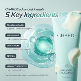 CHARDE product label highlighting active ingredients for tone support