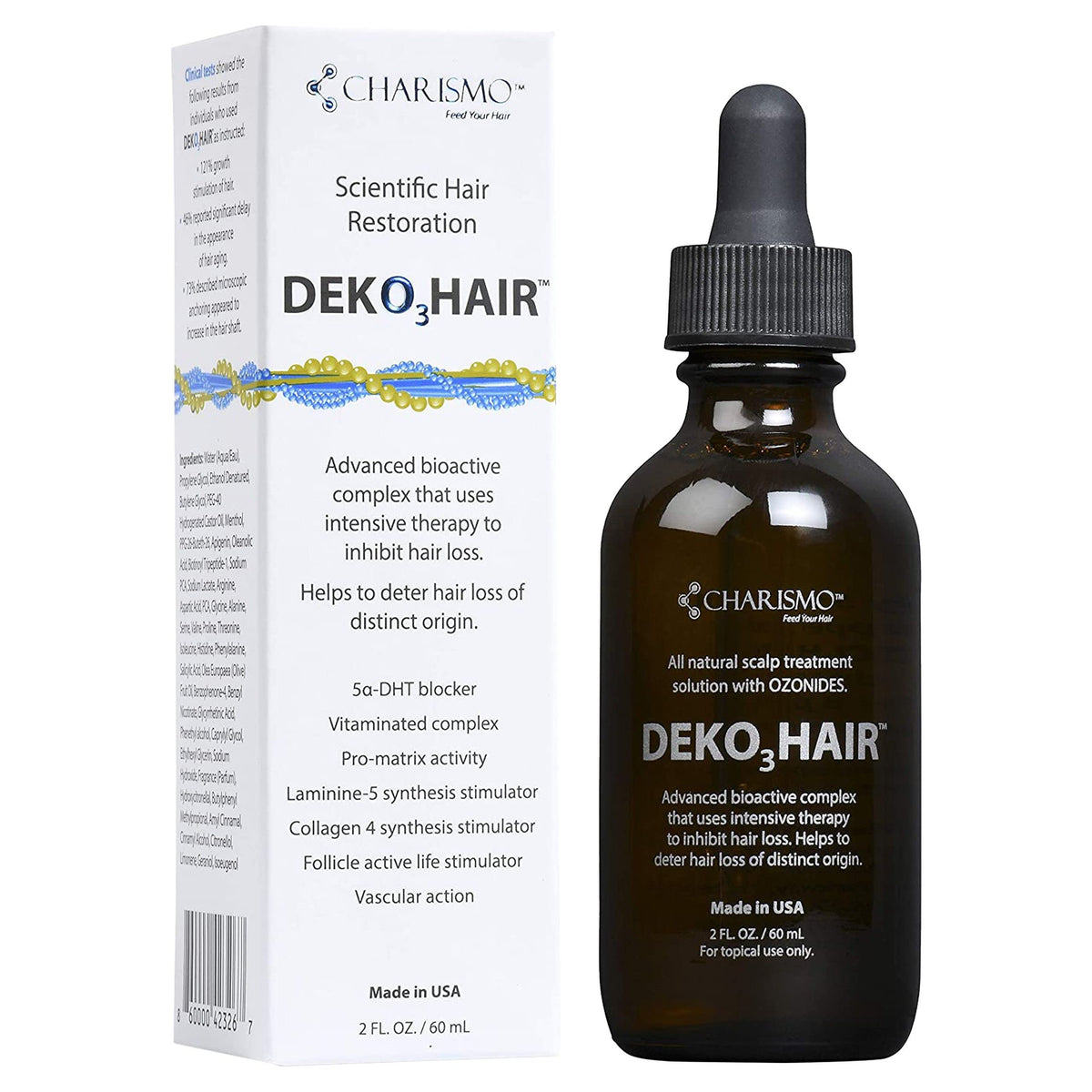 Charismo Dekohair on a bathroom shelf in a lifestyle setting showing daily routine fit