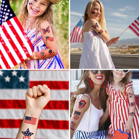 CHARLENT tattoos on arm and cheek displaying versatile placement