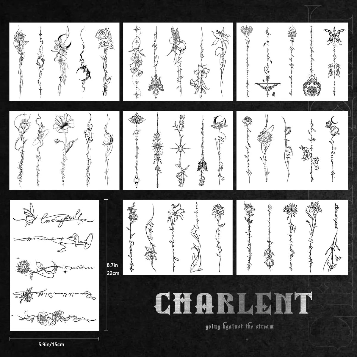 CHARLENT close-up of a transfer sheet highlighting fine line art benefits