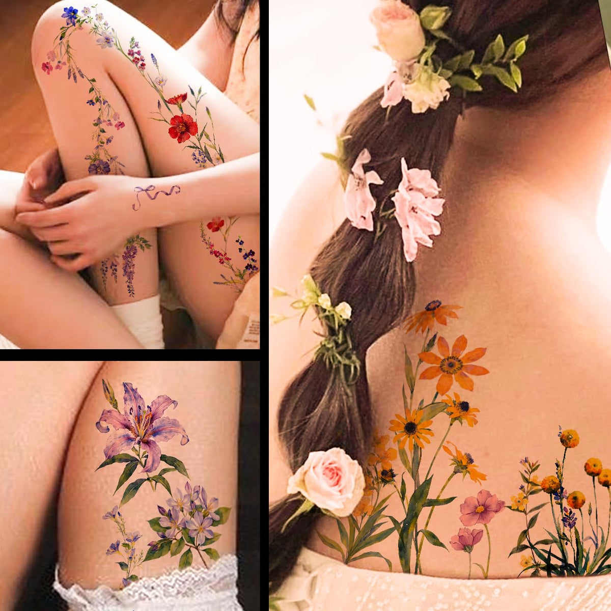 CHARLENT close-up of watercolor sheet showing delicate floral details and realism