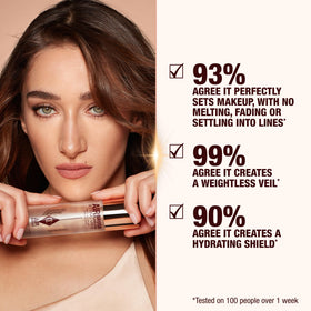 Charlotte Tilbury ingredients aloe vera and green tea highlighting soothing benefits