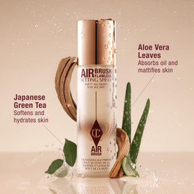 Charlotte Tilbury misted skin showing blurred pores and natural finish