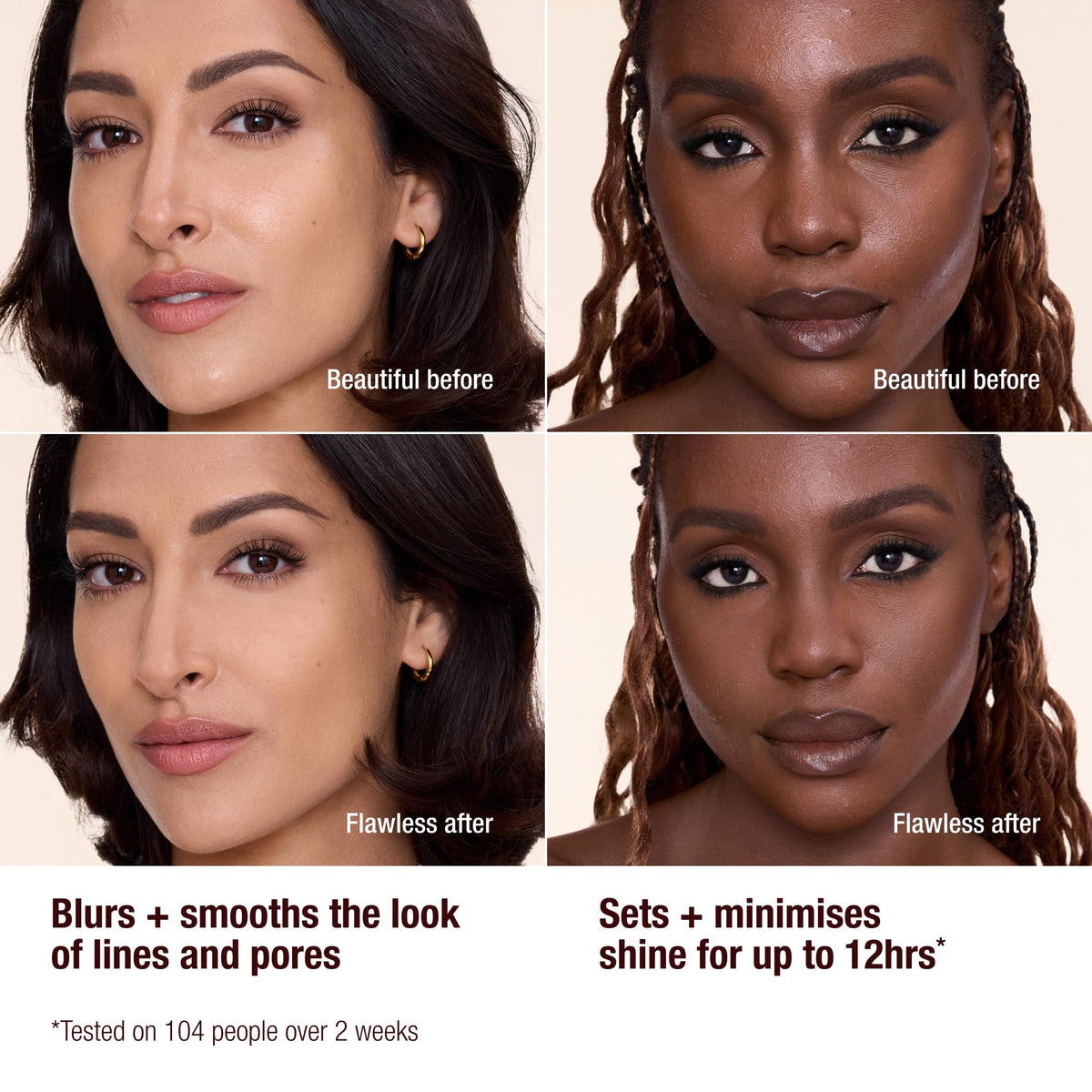 Charlotte Tilbury placed in a makeup bag illustrating everyday portability benefit