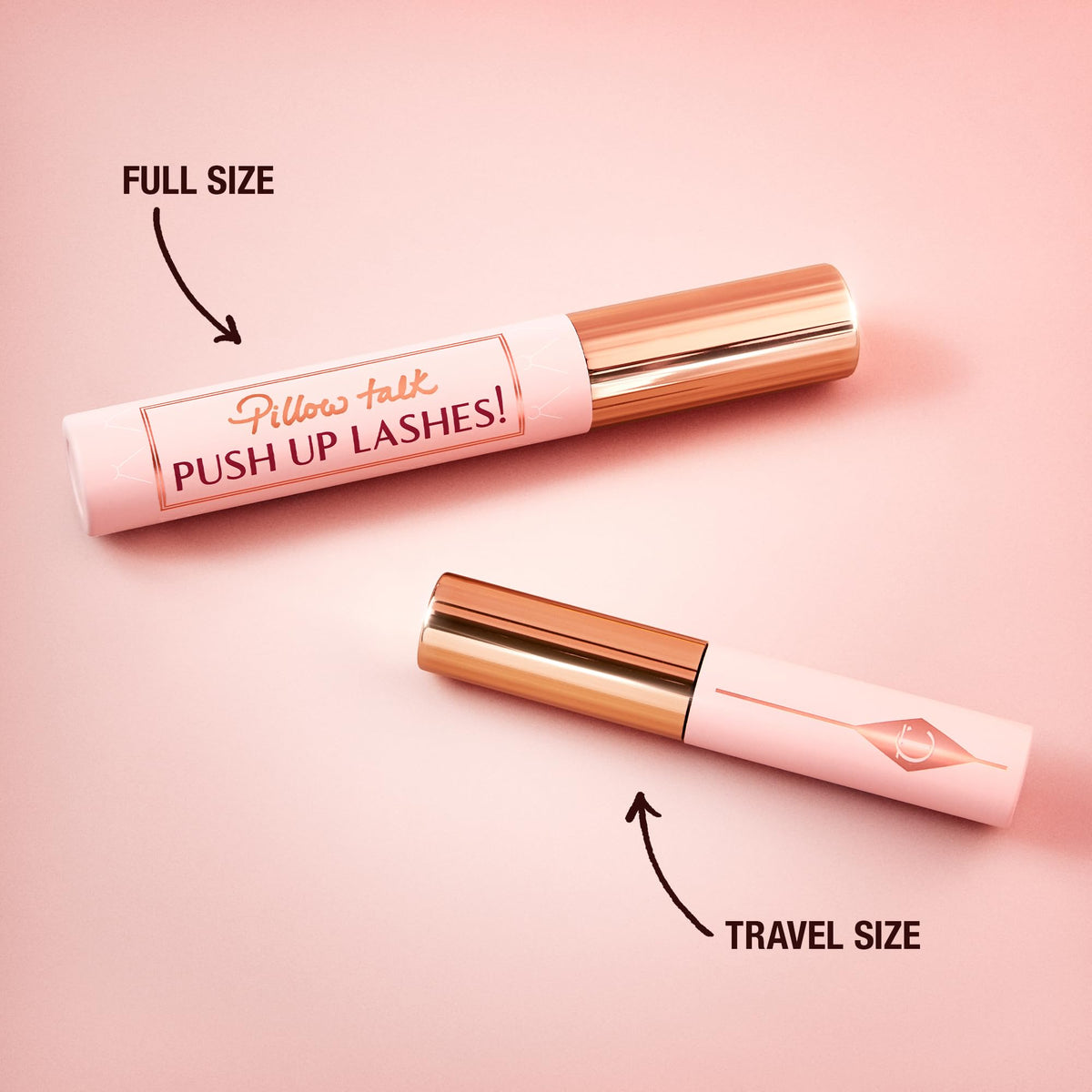Charlotte Tilbury brush held vertically to show precision application benefit
