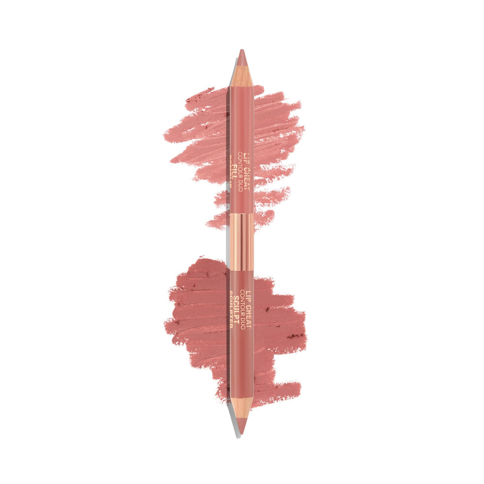 Charlotte Tilbury dual-ended lip pencil front showing both ends and color contrast for easy contour