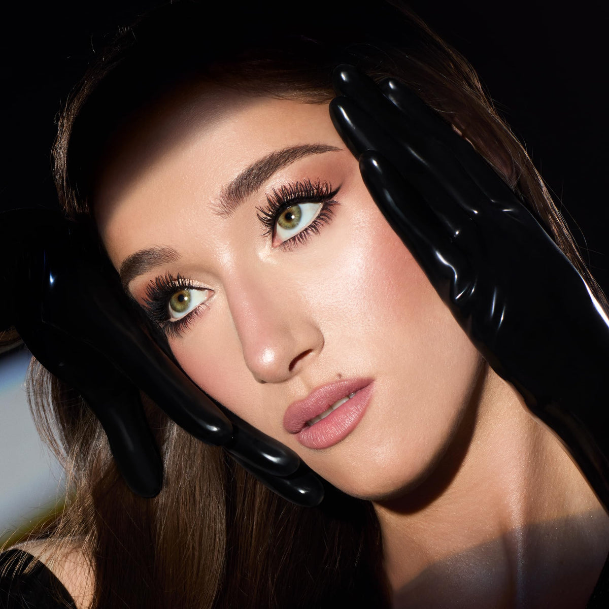 Charlotte Tilbury lifestyle evening look with dramatic, long-lasting lashes