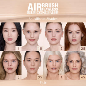 Charlotte Tilbury swatch of shade 4.5 Fair on arm for color match benefit: accurate fair tone