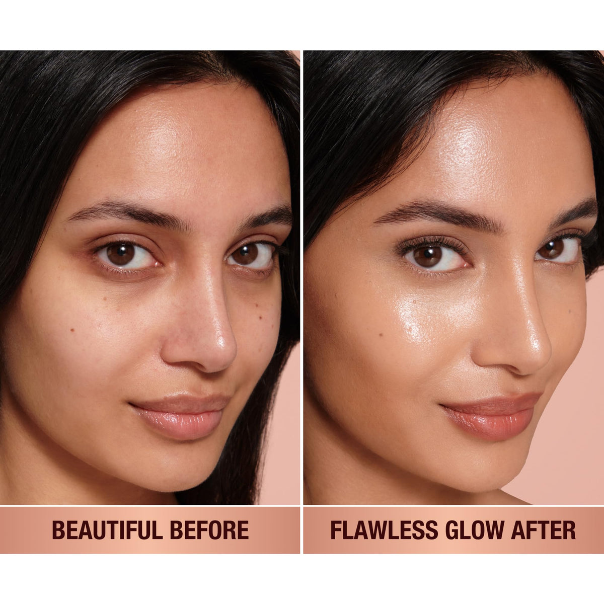 Charlotte Tilbury pump dispenser delivering controlled product for precise application benefit