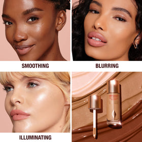 Charlotte Tilbury swatch of shade 4.5 Medium on arm demonstrating true color payoff benefit