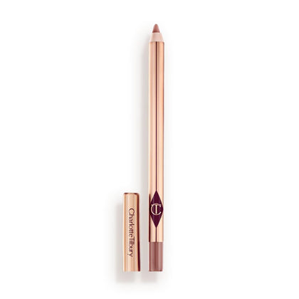 Charlotte Tilbury packaging front view showing Iconic Nude and product name benefit: recognizable luxe presentation