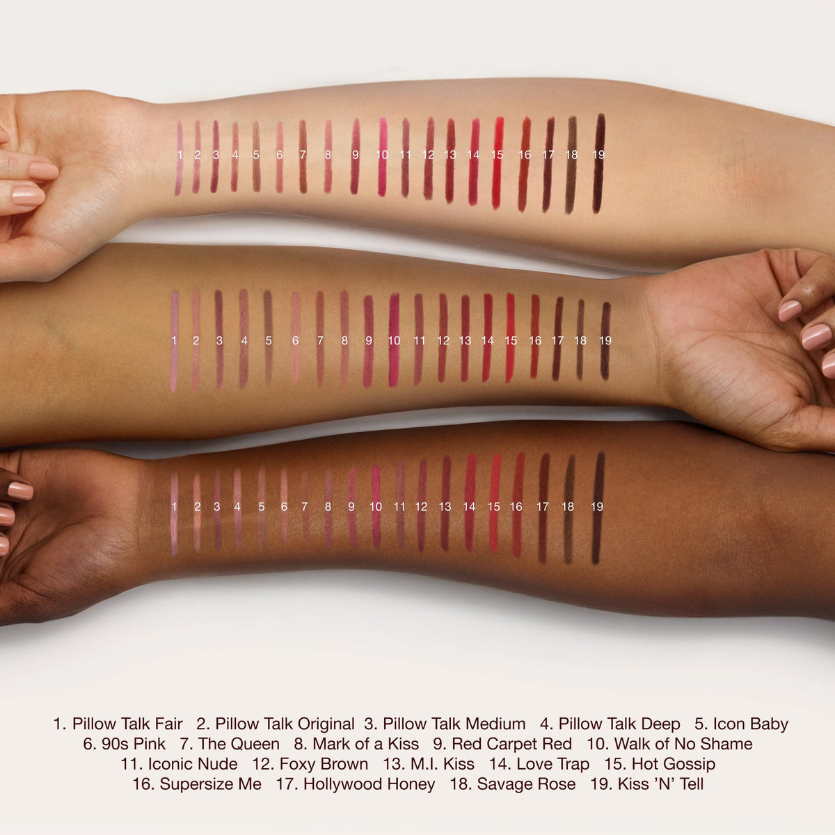 Charlotte Tilbury pencil with open cap showing pencil core and ready-to-use creamy formula