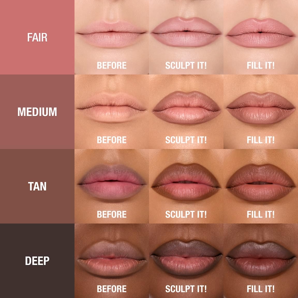Charlotte Tilbury pencil held to show scale and portability for on-the-go touchups
